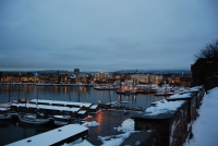 Вид на Осло из замка Акерхус